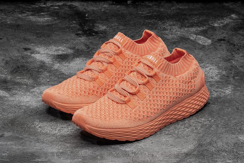 Women's Nobull Melon Knit Running Shoes Orange | SG H2646A